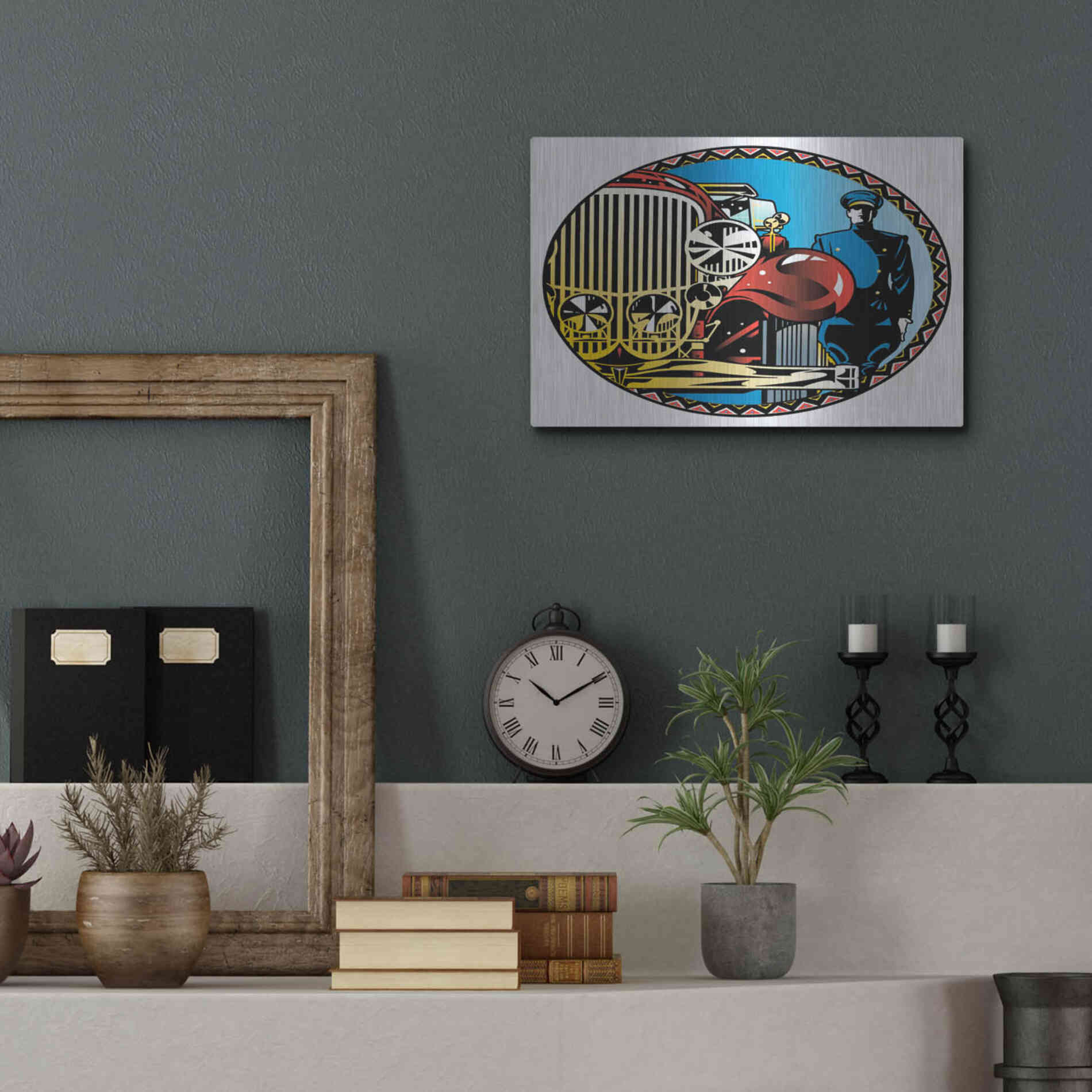 Luxe Metal Art 'Valet' by David Chestnutt, Metal Wall Art,16x12