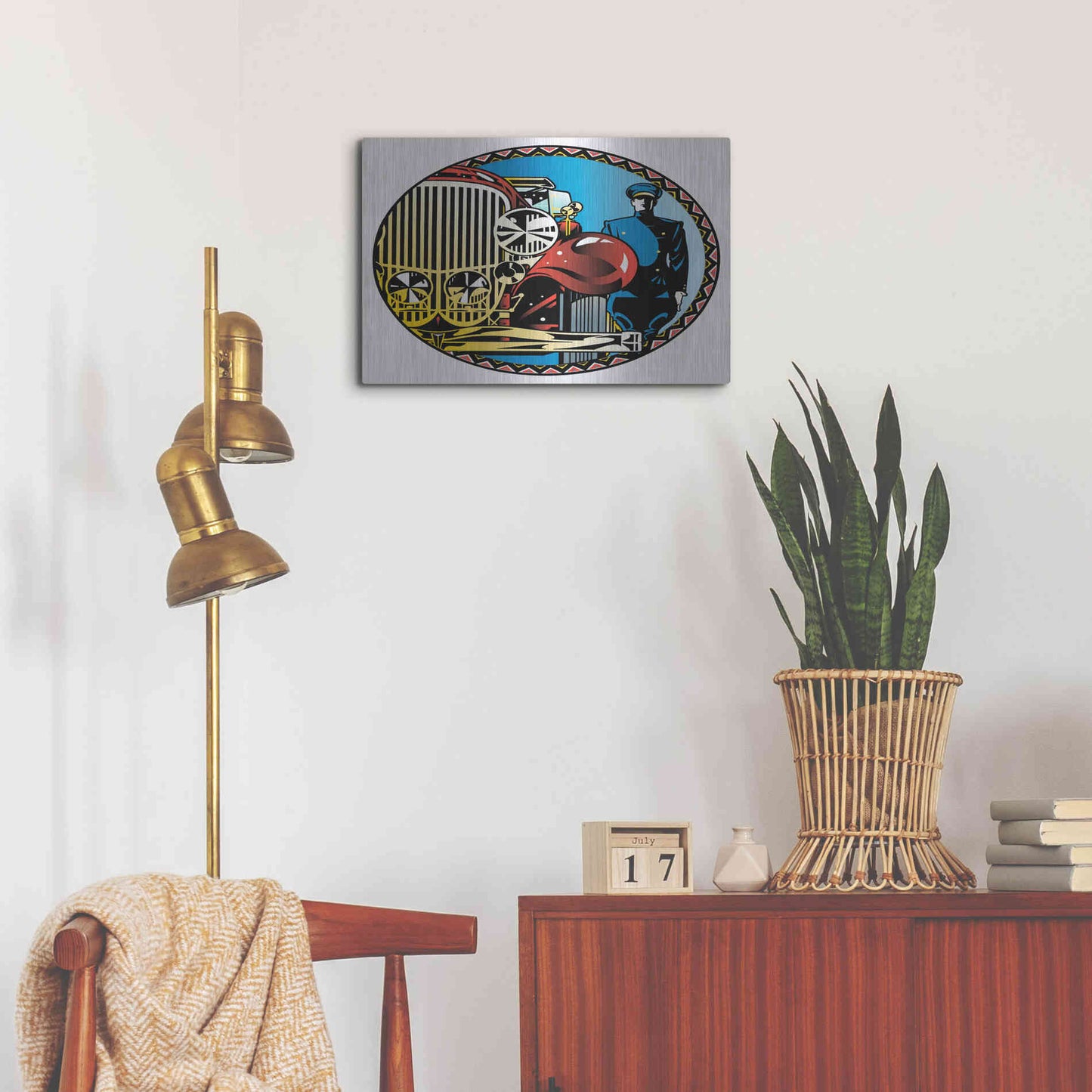 Luxe Metal Art 'Valet' by David Chestnutt, Metal Wall Art,24x16