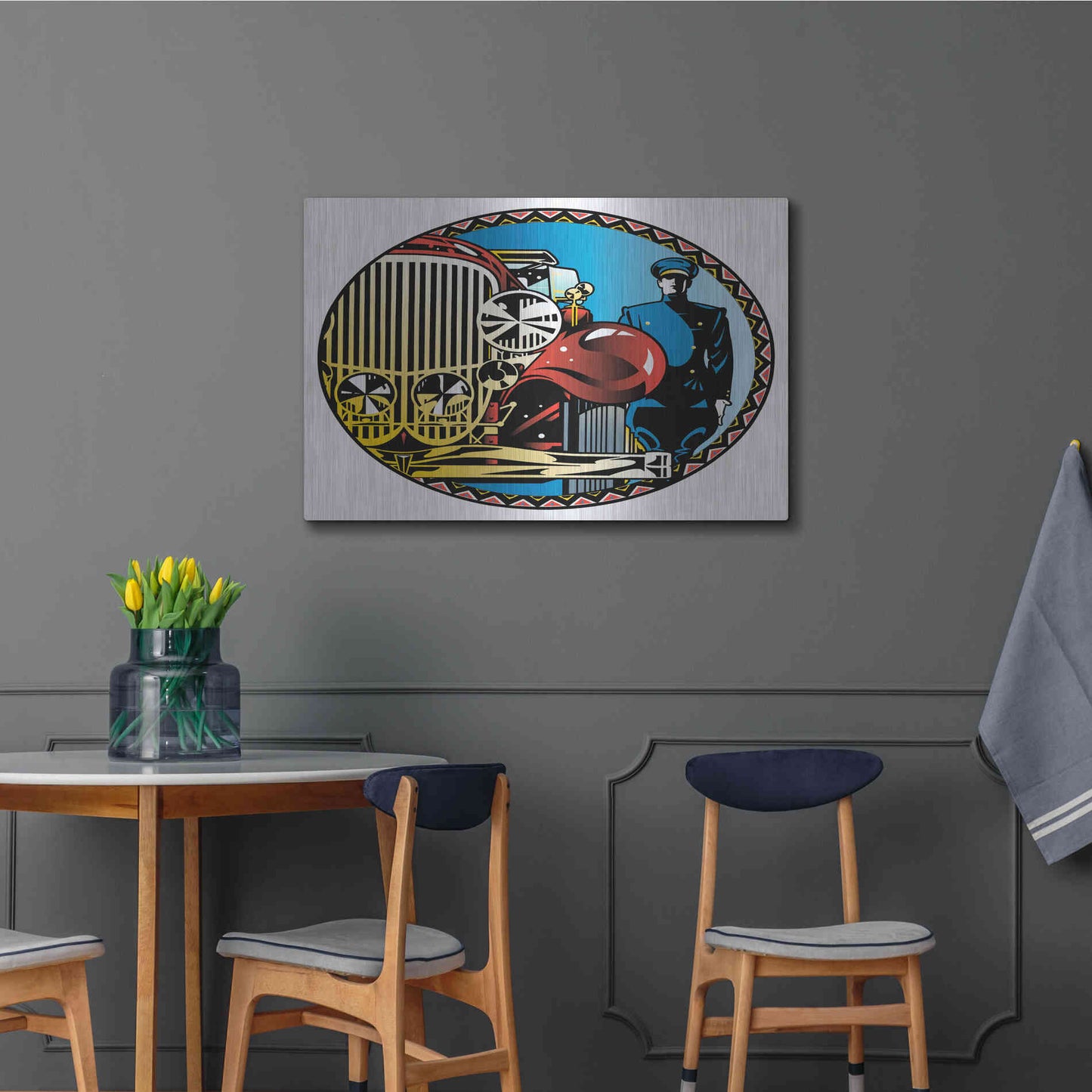 Luxe Metal Art 'Valet' by David Chestnutt, Metal Wall Art,36x24