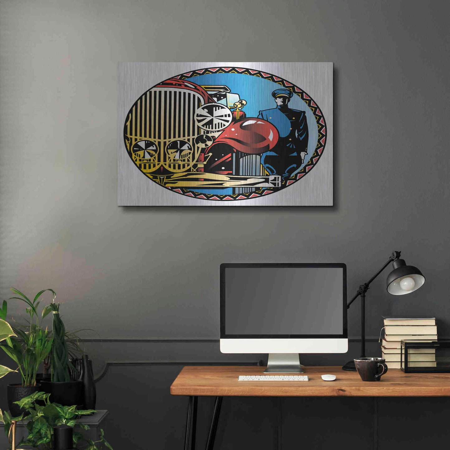 Luxe Metal Art 'Valet' by David Chestnutt, Metal Wall Art,36x24