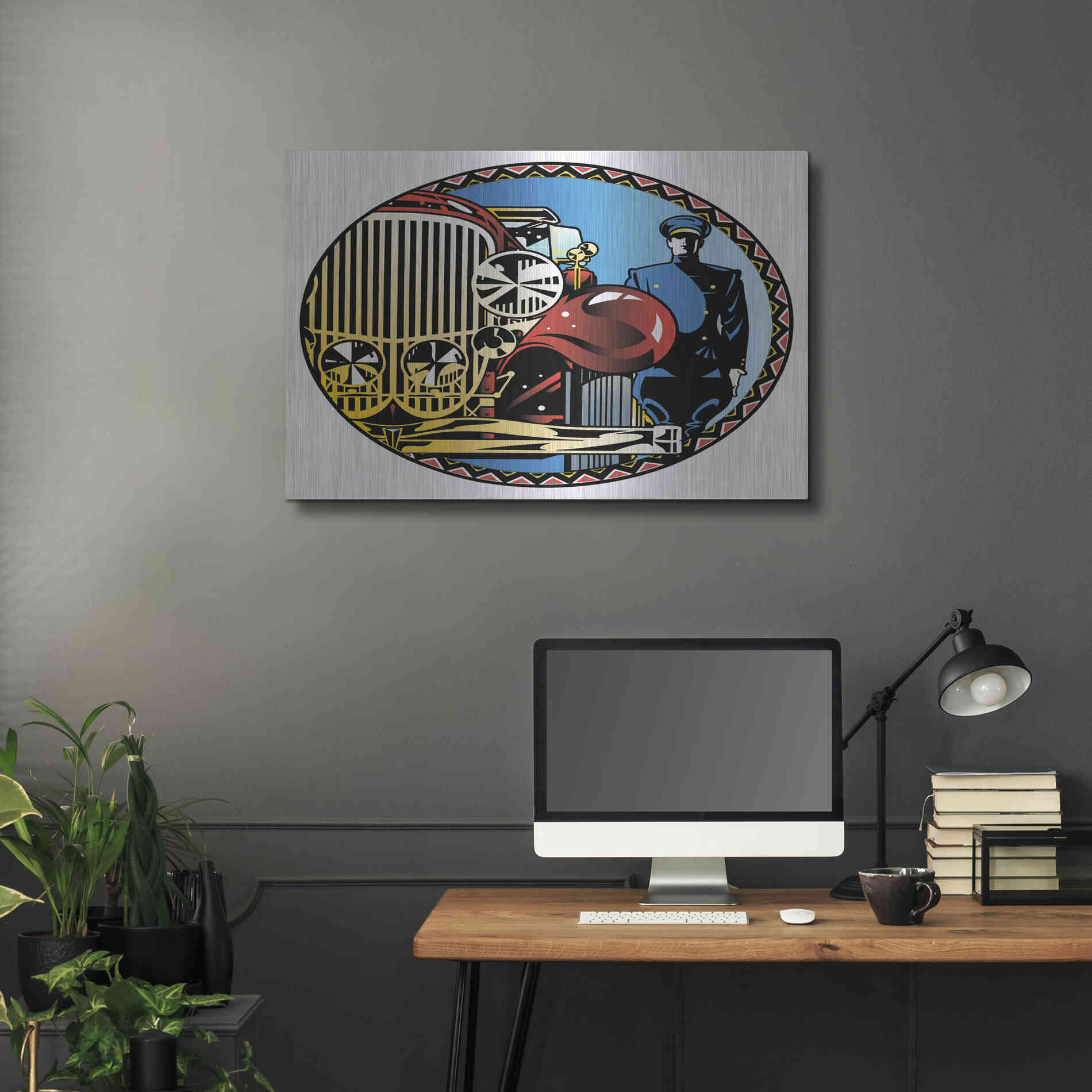 Luxe Metal Art 'Valet' by David Chestnutt, Metal Wall Art,36x24