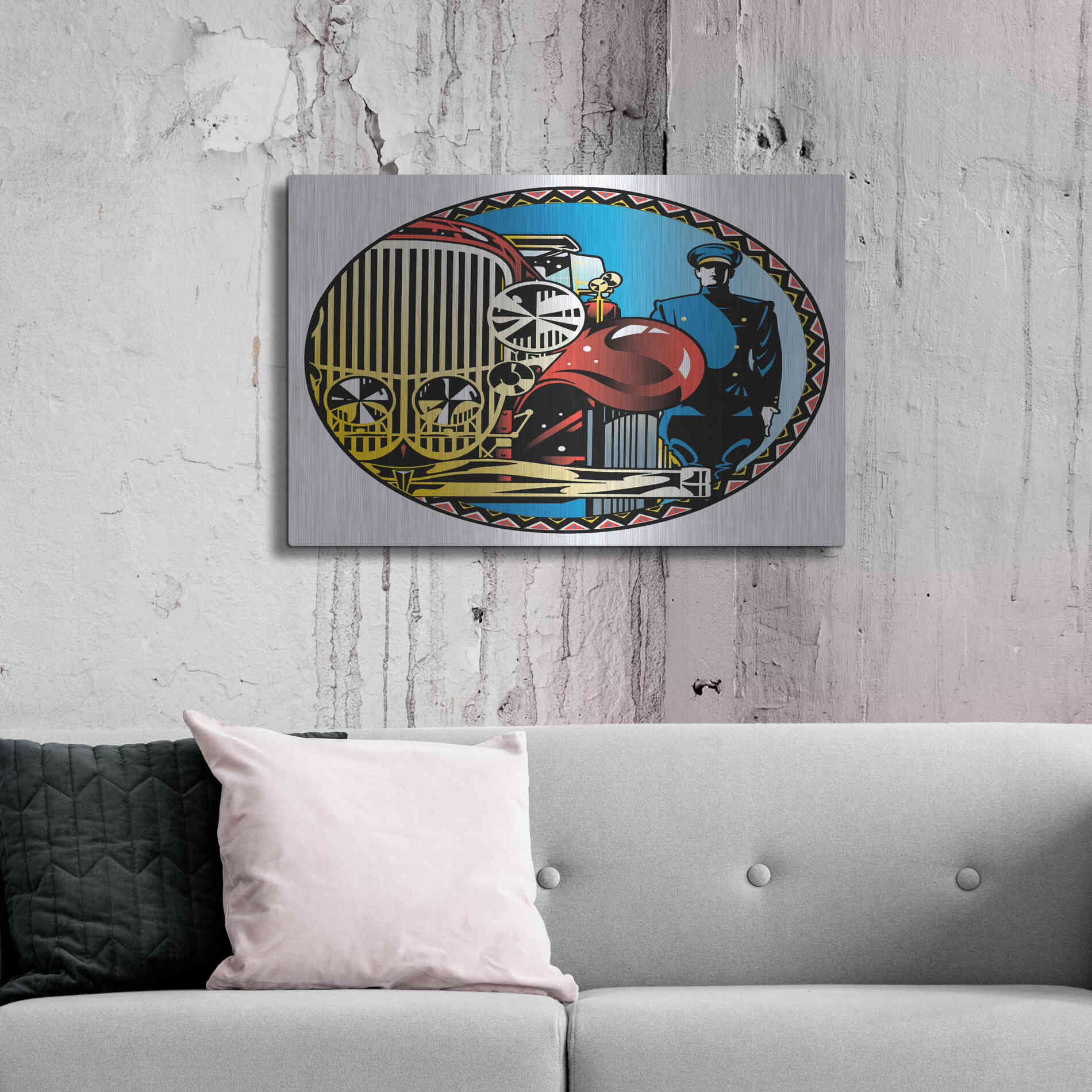 Luxe Metal Art 'Valet' by David Chestnutt, Metal Wall Art,36x24