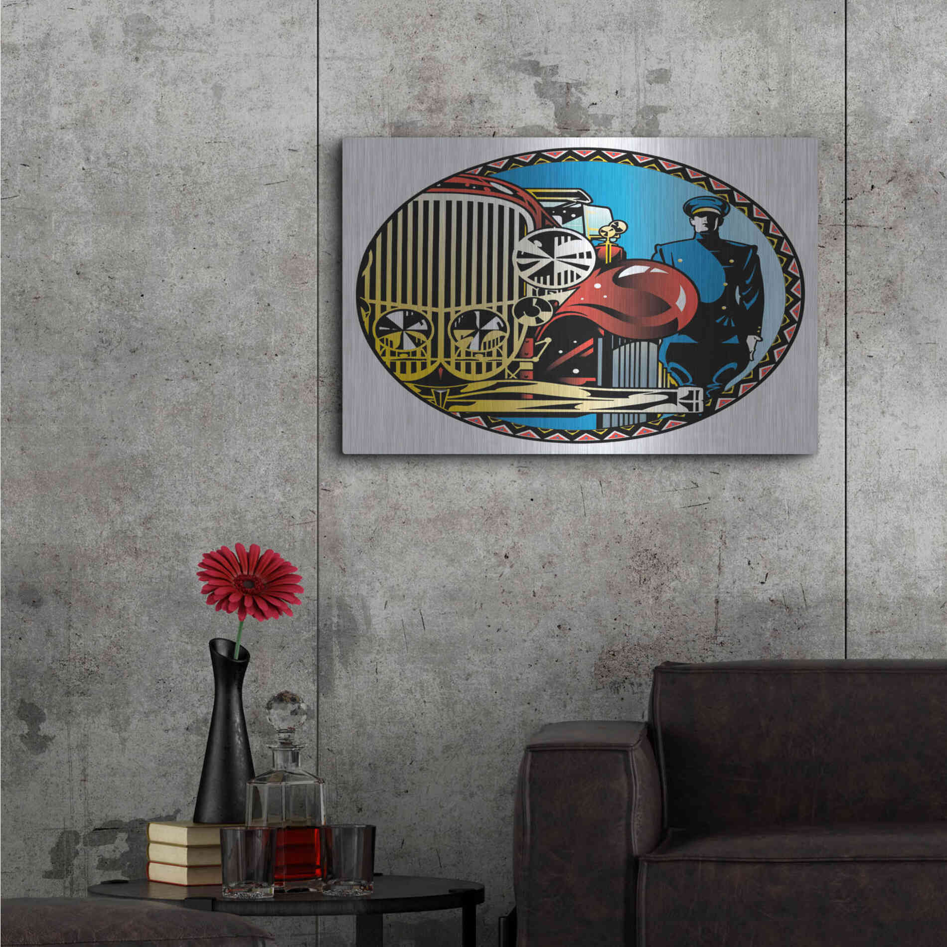 Luxe Metal Art 'Valet' by David Chestnutt, Metal Wall Art,36x24