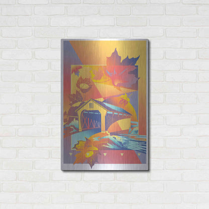 Luxe Metal Art 'Vermont' by David Chestnutt, Metal Wall Art,24x36