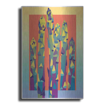 Luxe Metal Art 'Asparagus' by David Chestnutt, Metal Wall Art