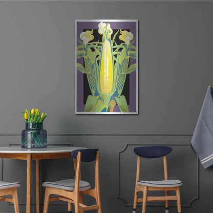 Luxe Metal Art 'Corn' by David Chestnutt, Metal Wall Art,24x36
