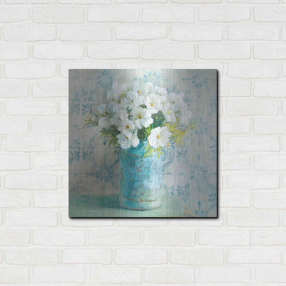 Luxe Metal Art 'May Blossoms I Crop' by Danhui Nai, Metal Wall Art,24x24