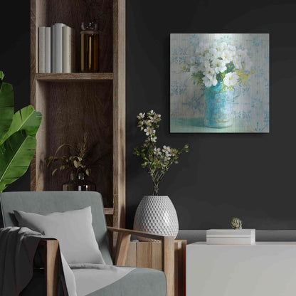 Luxe Metal Art 'May Blossoms I Crop' by Danhui Nai, Metal Wall Art,24x24