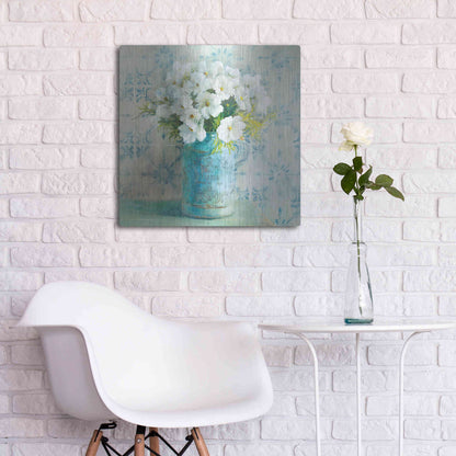 Luxe Metal Art 'May Blossoms I Crop' by Danhui Nai, Metal Wall Art,24x24