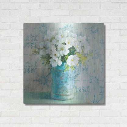 Luxe Metal Art 'May Blossoms I Crop' by Danhui Nai, Metal Wall Art,36x36