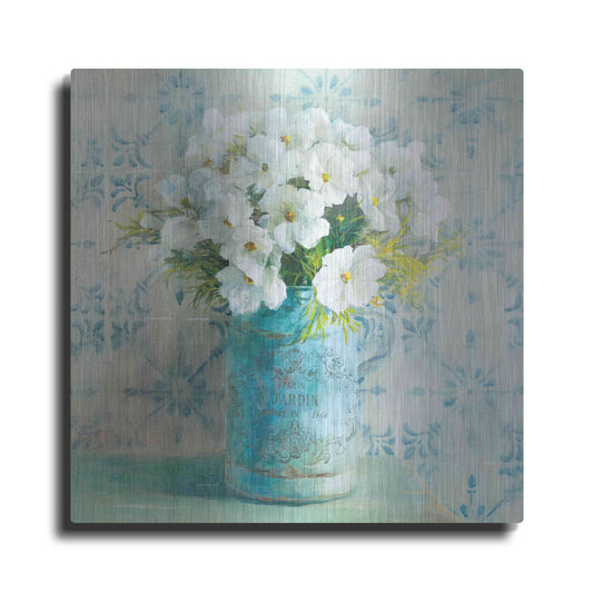 Luxe Metal Art 'May Blossoms I Crop' by Danhui Nai, Metal Wall Art