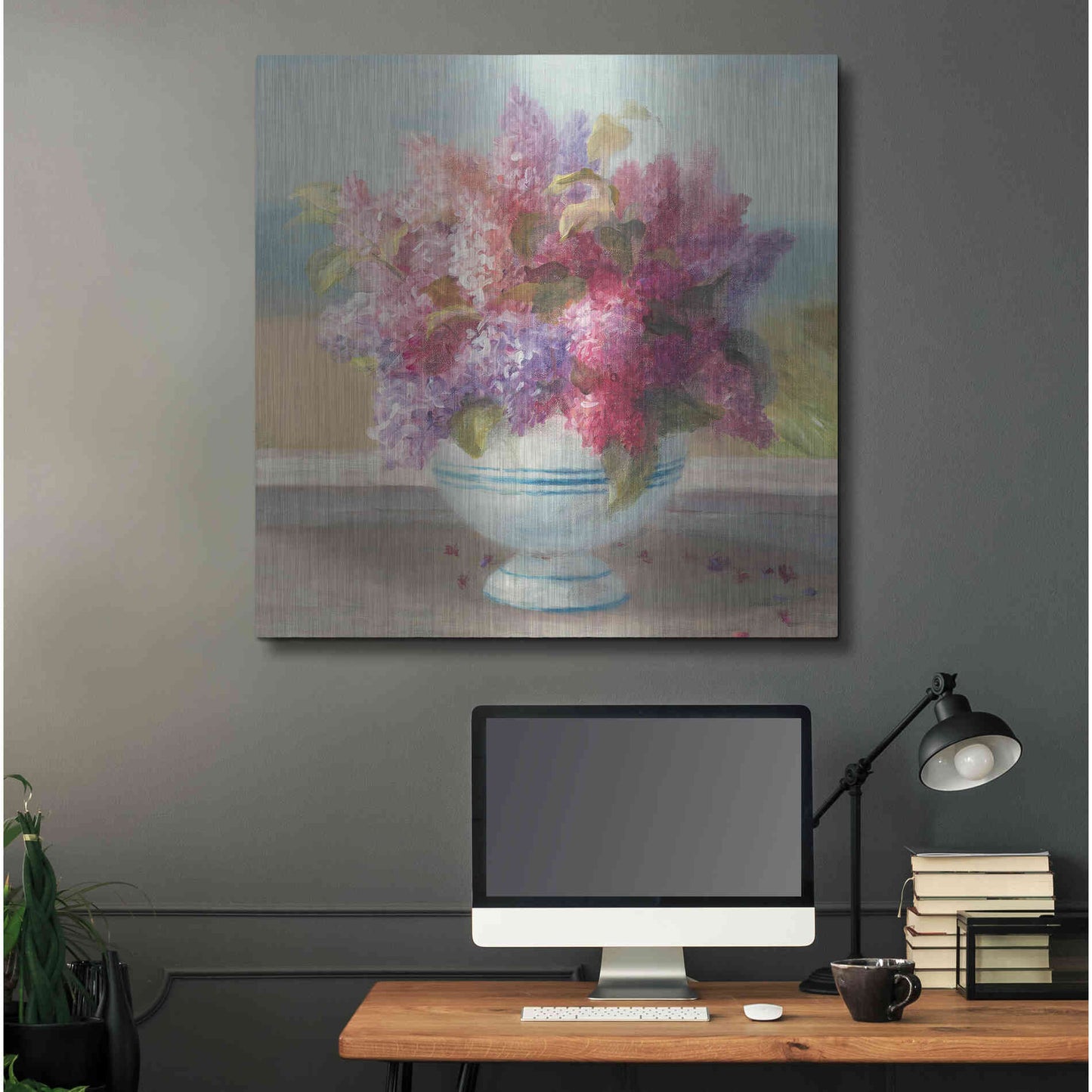 Luxe Metal Art 'Seaside Spring Crop II' by Danhui Nai, Metal Wall Art,36x36