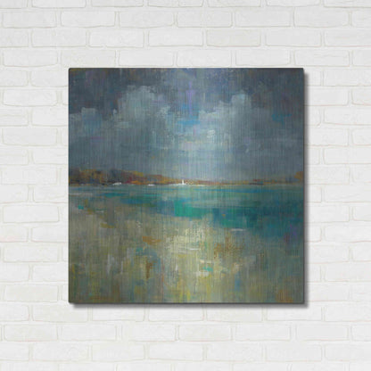 Luxe Metal Art 'Sky and Sea Crop' by Danhui Nai, Metal Wall Art,36x36