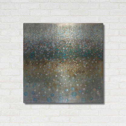 Luxe Metal Art 'Abstract Rain' by Danhui Nai, Metal Wall Art,36x36