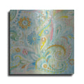 Luxe Metal Art 'Spring Dream Paisley XIII' by Danhui Nai, Metal Wall Art