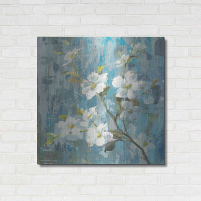 Luxe Metal Art 'Graceful Magnolia II' by Danhui Nai, Metal Wall Art,36x36