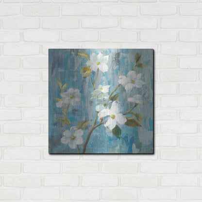 Luxe Metal Art 'Graceful Magnolia I' by Danhui Nai, Metal Wall Art,24x24