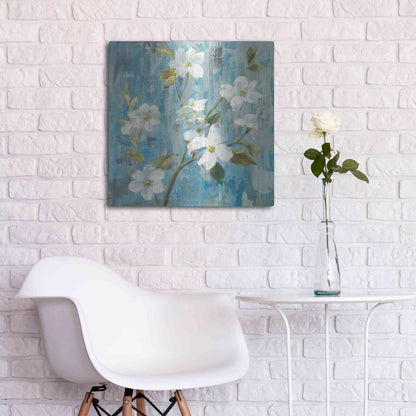 Luxe Metal Art 'Graceful Magnolia I' by Danhui Nai, Metal Wall Art,24x24