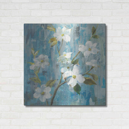 Luxe Metal Art 'Graceful Magnolia I' by Danhui Nai, Metal Wall Art,36x36