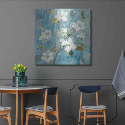 Luxe Metal Art 'Graceful Magnolia I' by Danhui Nai, Metal Wall Art,36x36