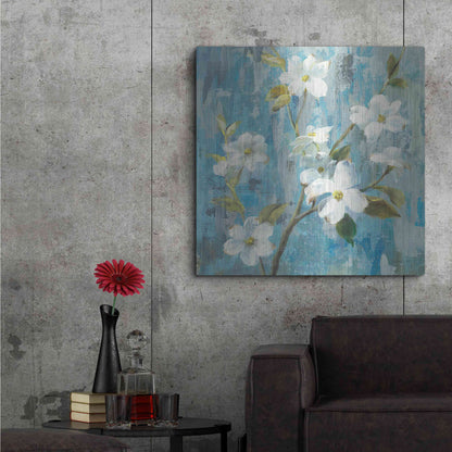 Luxe Metal Art 'Graceful Magnolia I' by Danhui Nai, Metal Wall Art,36x36