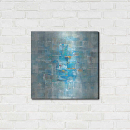 Luxe Metal Art 'Abstract Squares' by Danhui Nai, Metal Wall Art,24x24
