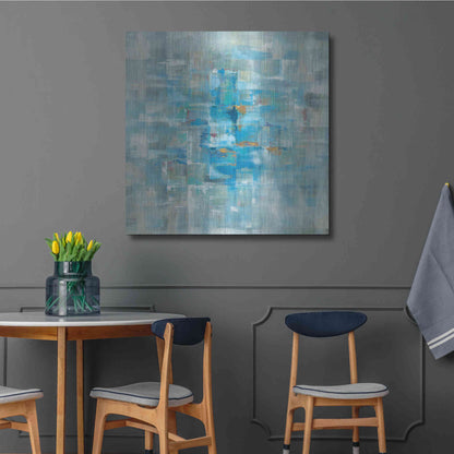 Luxe Metal Art 'Abstract Squares' by Danhui Nai, Metal Wall Art,36x36