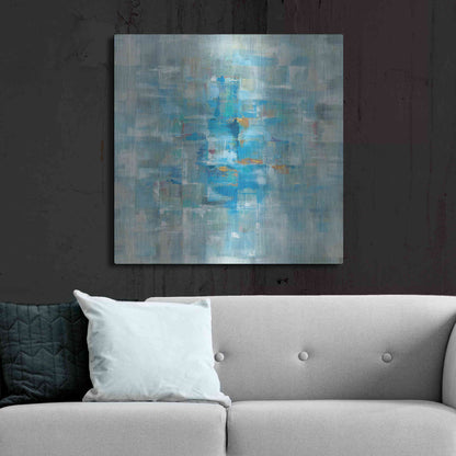 Luxe Metal Art 'Abstract Squares' by Danhui Nai, Metal Wall Art,36x36