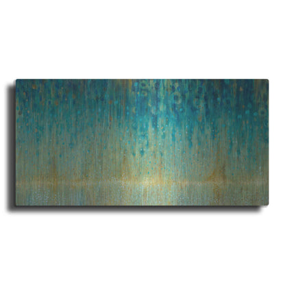Luxe Metal Art 'Rain Abstract I Panel' by Danhui Nai, Metal Wall Art