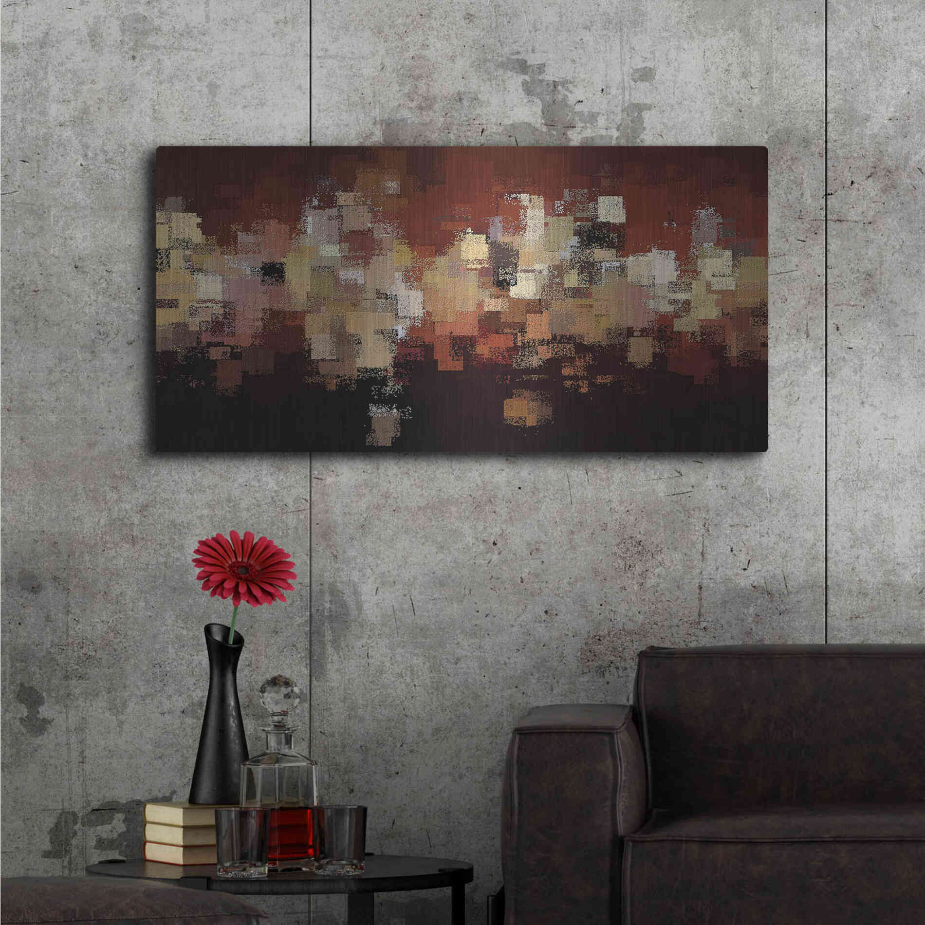 Luxe Metal Art 'The Edge of Eternity' by David Manlove, Metal Wall Art,48x24