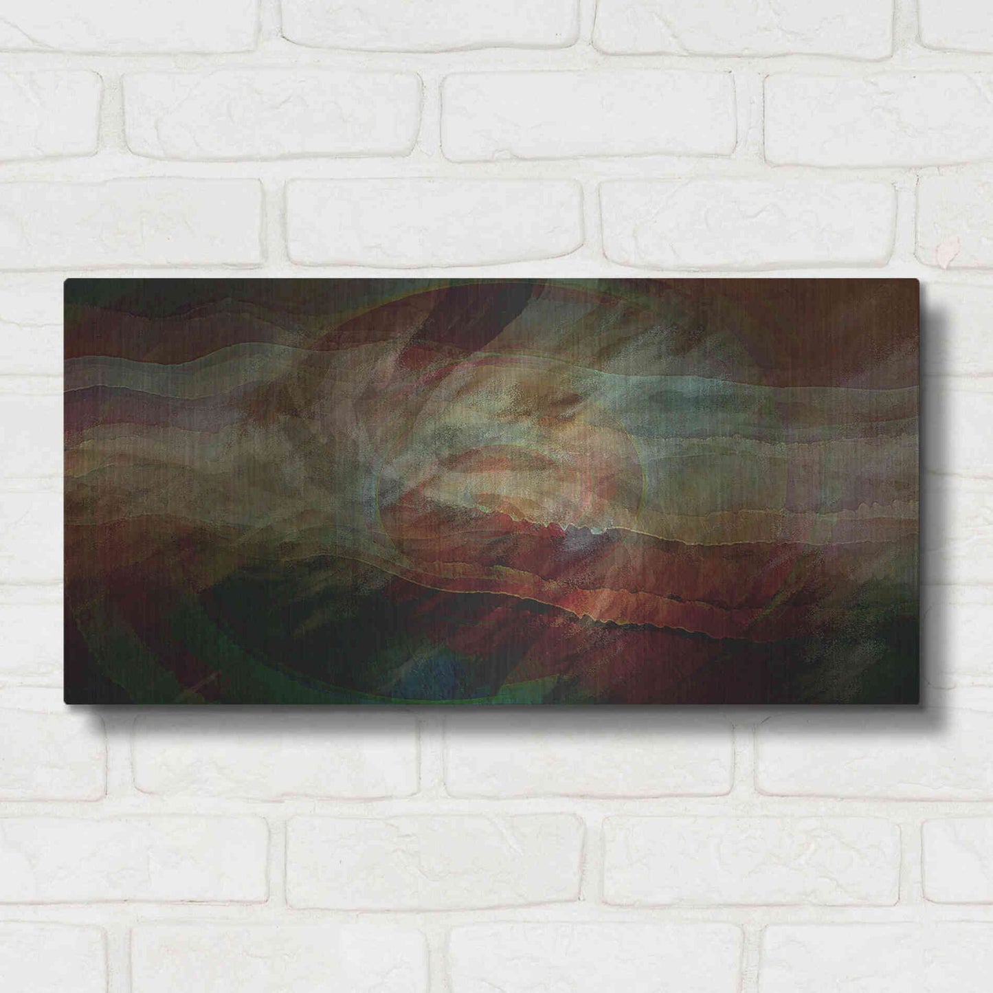 Luxe Metal Art 'Aurora Nebula 1' by David Manlove, Metal Wall Art,24x12