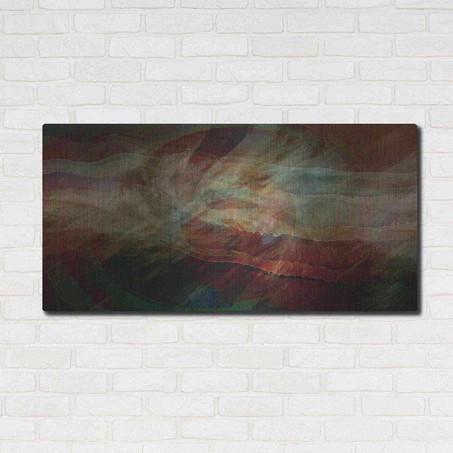 Luxe Metal Art 'Aurora Nebula 1' by David Manlove, Metal Wall Art,48x24