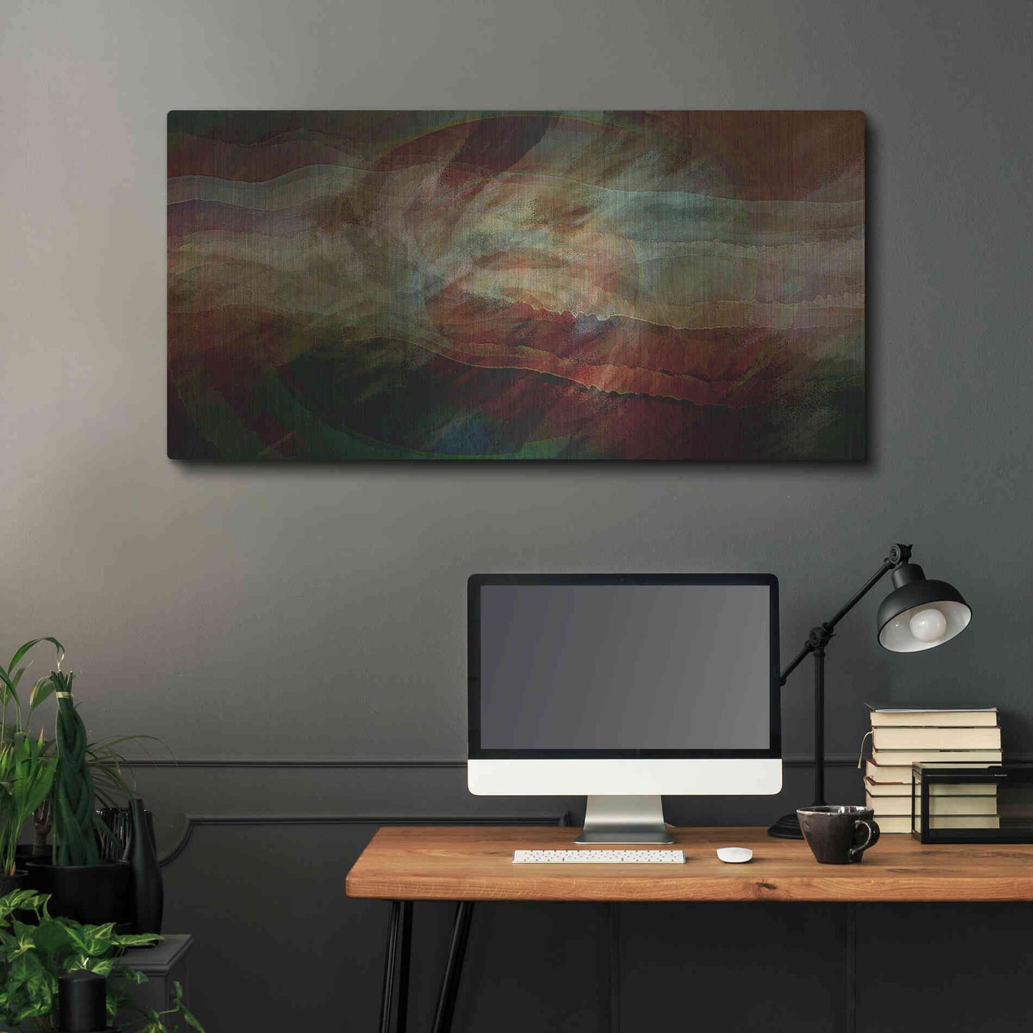 Luxe Metal Art 'Aurora Nebula 1' by David Manlove, Metal Wall Art,48x24