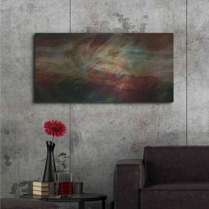 Luxe Metal Art 'Aurora Nebula 1' by David Manlove, Metal Wall Art,48x24