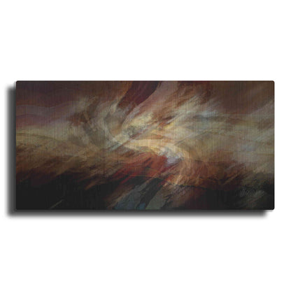 Luxe Metal Art 'Crimson Fire VI' by David Manlove, Metal Wall Art