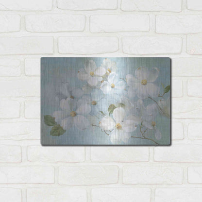 Luxe Metal Art 'Indiness Blossoms Light' by Danhui Nai, Metal Wall Art,16x12