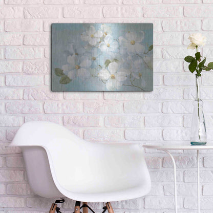 Luxe Metal Art 'Indiness Blossoms Light' by Danhui Nai, Metal Wall Art,24x16