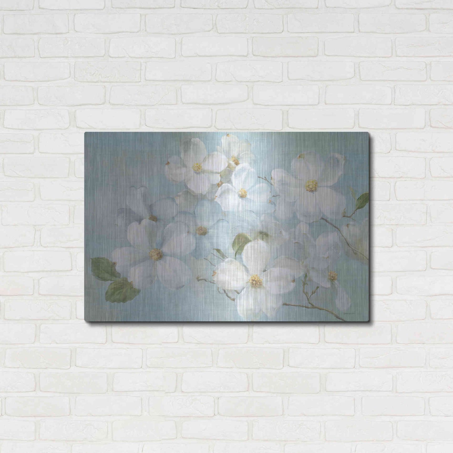Luxe Metal Art 'Indiness Blossoms Light' by Danhui Nai, Metal Wall Art,36x24