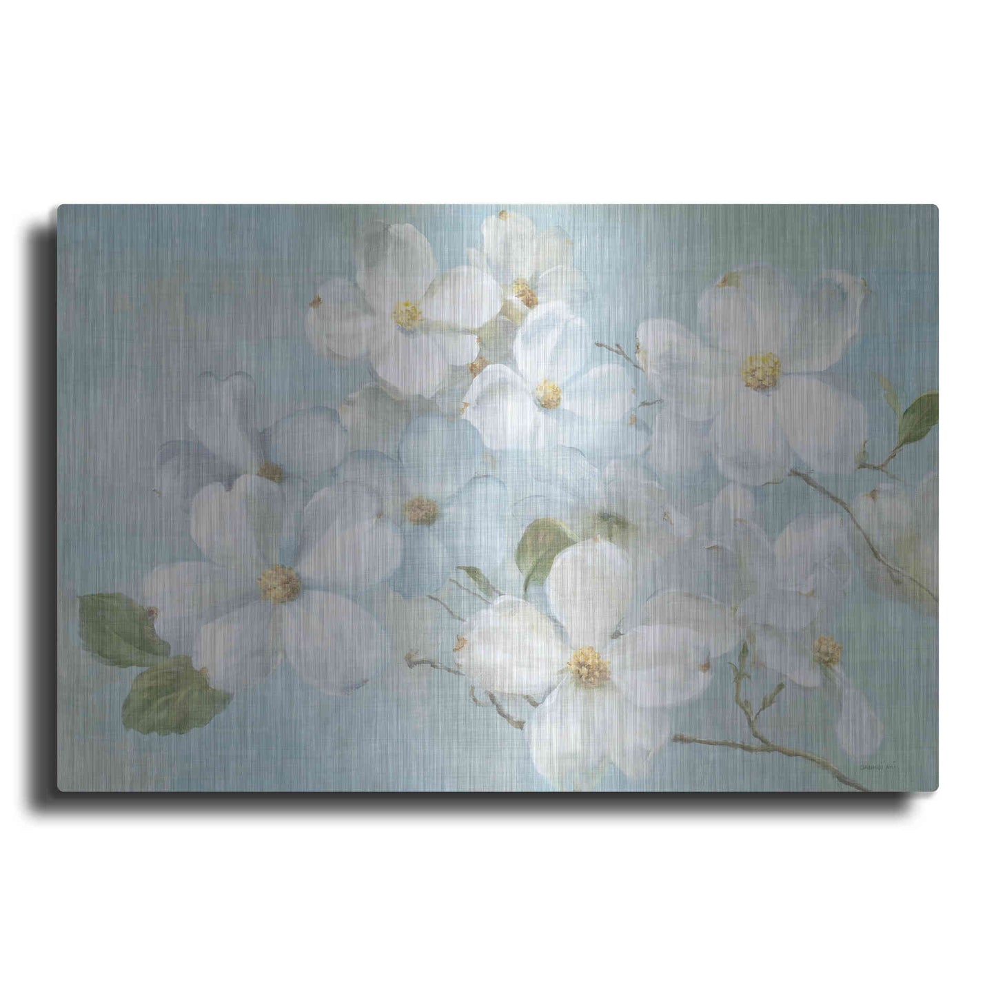 Luxe Metal Art 'Indiness Blossoms Light' by Danhui Nai, Metal Wall Art