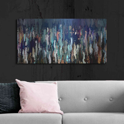 Luxe Metal Art 'Effervescence 2' by David Manlove, Metal Wall Art,48x24