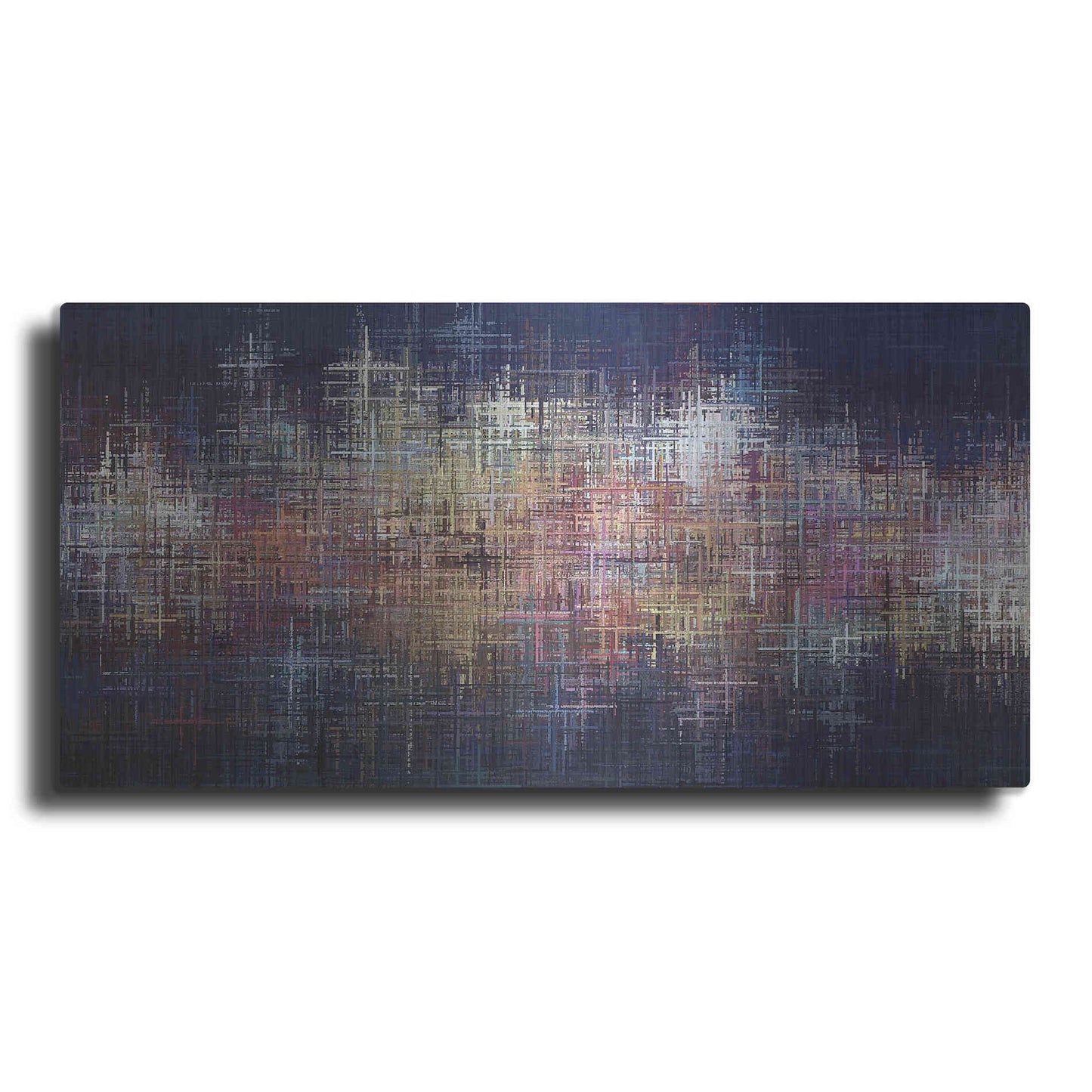 Luxe Metal Art 'Pastel Crosses' by David Manlove, Metal Wall Art