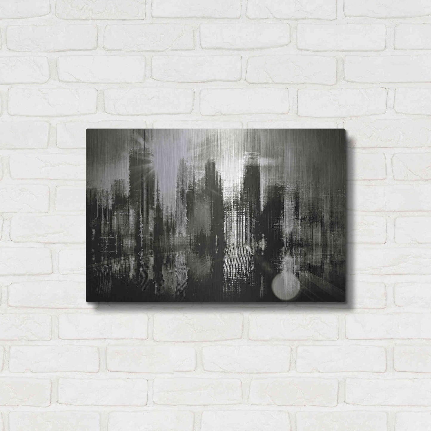 Luxe Metal Art 'Minneapolis Apocalypse' by David Manlove, Metal Wall Art,24x16