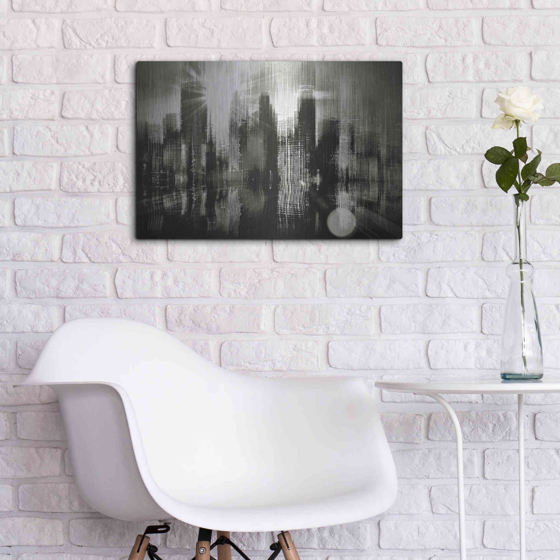 Luxe Metal Art 'Minneapolis Apocalypse' by David Manlove, Metal Wall Art,24x16