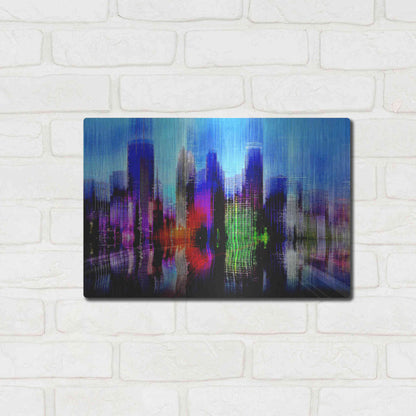 Luxe Metal Art 'Minneapolis' by David Manlove, Metal Wall Art,16x12