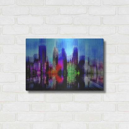 Luxe Metal Art 'Minneapolis' by David Manlove, Metal Wall Art,24x16