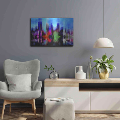 Luxe Metal Art 'Minneapolis' by David Manlove, Metal Wall Art,24x16