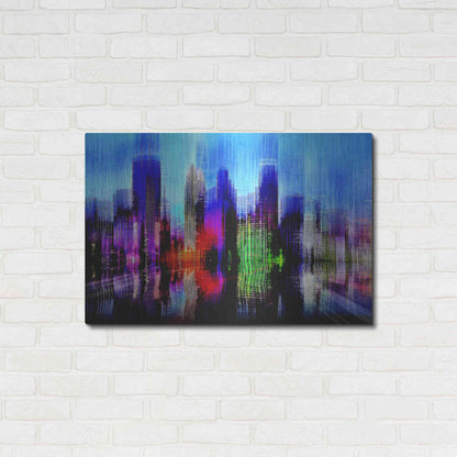 Luxe Metal Art 'Minneapolis' by David Manlove, Metal Wall Art,36x24