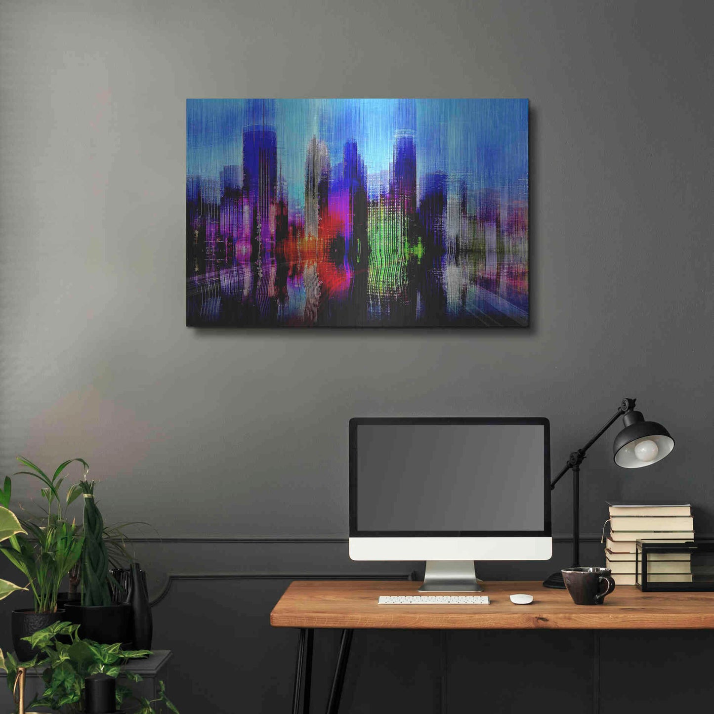 Luxe Metal Art 'Minneapolis' by David Manlove, Metal Wall Art,36x24