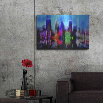 Luxe Metal Art 'Minneapolis' by David Manlove, Metal Wall Art,36x24