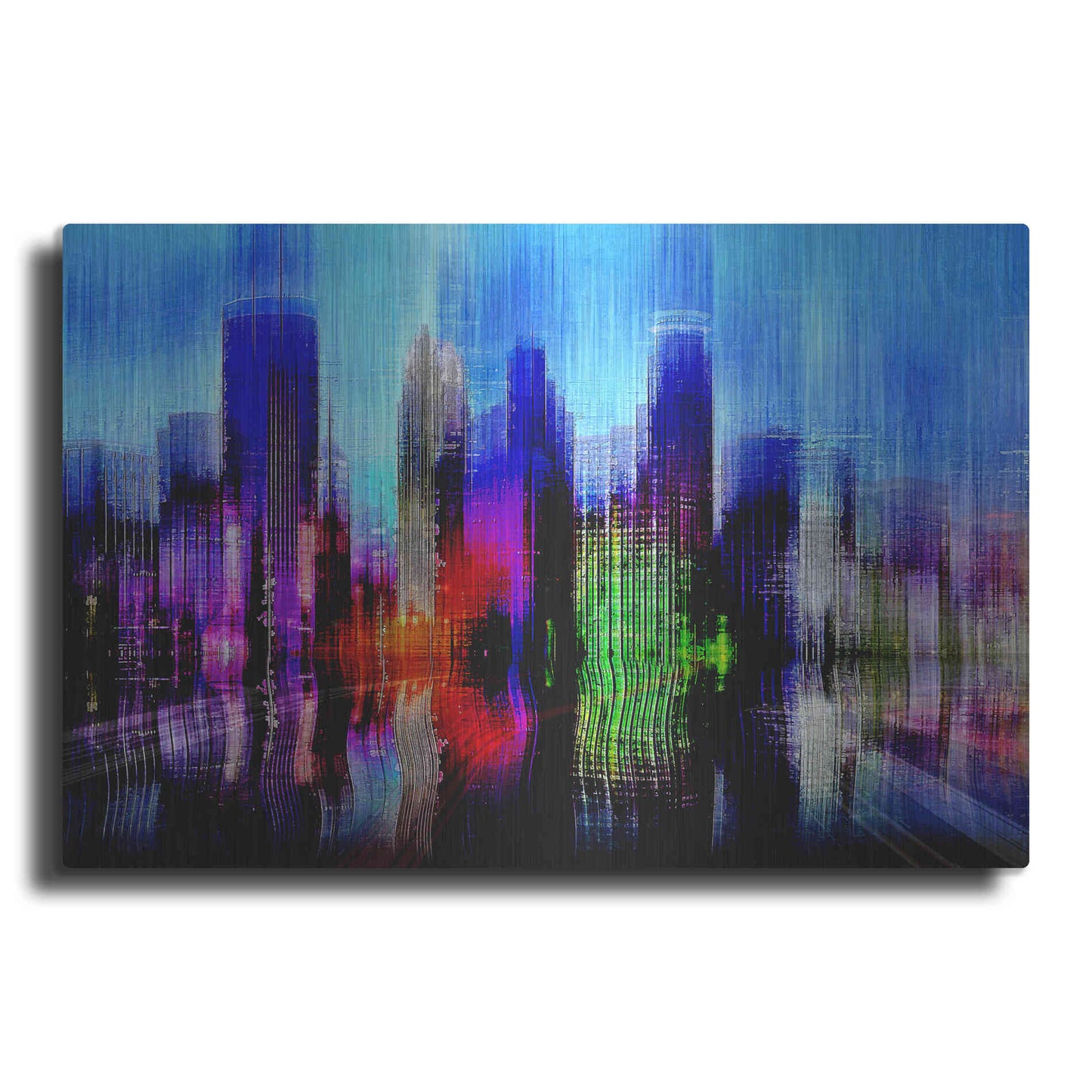 Luxe Metal Art 'Minneapolis' by David Manlove, Metal Wall Art